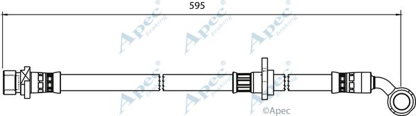 APEC BRAKING Bremžu šļūtene HOS3997